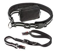 Ferplast ERGOCOMFORT FREE TIME Dog Lead with Running KIT - Reflective - Anti-Shock Elastic Lead - MATIC Technology - Adjustable Belt & Storage Bag - 120 x 2.5 cm