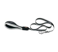 Ferplast ERGOCOMFORT G Ergonomic Dog Lead - Secure Grip with Soft Padding - Anti-Abrasion - Extra-Resistant Finished Seams - Italian Design - 120 x 1.5 cm, Grey