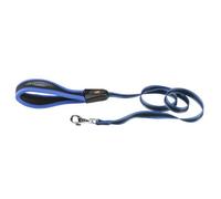 Ferplast ERGOCOMFORT G Ergonomic Dog Lead - Secure Grip with Soft Padding - Anti-Abrasion - Extra-Resistant Finished Seams - Italian Design - 120 x 1.5 cm, Blue