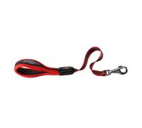 Ferplast ERGOCOMFORT GM Ergonomic Dog Lead - Secure Grip with Soft Padding - Anti-Abrasion - Extra-Resistant Finished Seams - Italian Design - 55 x 2.5 cm, Red