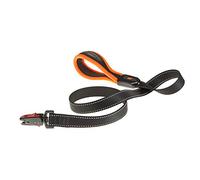 Ferplast ERGOFLUO G Dog Lead - MATIC Automatic Closure Technology - Soft Padding - Reflective & Anti-Abrasion - Extra-Resistant Seams - Italian Design - 120 x 2.5 cm, Orange