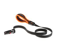 Ferplast ERGOFLUO G Dog Lead - MATIC Automatic Closure Technology - Soft Padding - Reflective & Anti-Abrasion - Extra-Resistant Seams - Italian Design - 120 x 2 cm, Orange