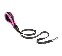 Ferplast Dog Lead ERGOFLUO, Dog Lead for Small Dog, Ergonomic Padded Handle, in Nylon. Size 120 cm, Pink
