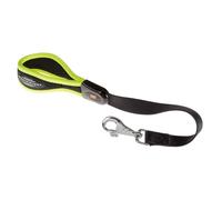 Ferplast ERGOFLUO GM Ergonomic Dog Lead - Secure Grip with Soft Padding - Anti-Abrasion - Extra-Resistant Finished Seams - Italian Design - 55 x 2.5 cm, Yellow