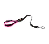 Ferplast ERGOFLUO GM Ergonomic Dog Lead - Secure Grip with Soft Padding - Anti-Abrasion - Extra-Resistant Finished Seams - Italian Design - 55 x 2.5 cm, Pink