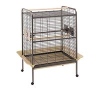 Ferplast Expert 100 Parrot Cage, 124.5 x 100 x 156 cm, Silver