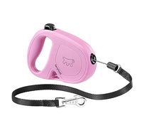 Ferplast Extendable Leash for Medium Dogs FLIPPY ONE CORD S, Retractable cord 4,5 m, max 12 kg, Pink