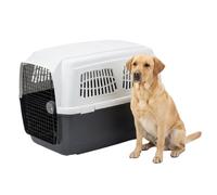 Ferplast Dog Carrier CLIPPER 6, IATA Approved Dog Travel Crate, Large Dog Carrier max 45 Kg, Pet Carrier for Airline, Car, Train, 93 x 65 x h 68 cm, Steel Door, Secure Closure