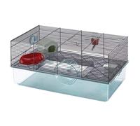 Ferplast Favola Large Hamster Cage Includes Free Water Bottle Exercise Wheel Food Dish & Hamster Hide-Out Measures 23.6L x 14.4W x 11.8H-Inches & In