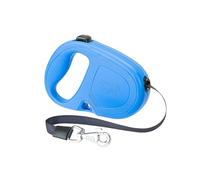 Ferplast FLIPPY ONE Extendable Dog Lead - Practical Bag Holder - Single Lock & Release Button - Ergonomic Italian Design - Tape - Max 25 Kg - 5m, Red