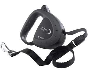 Ferplast Flippy Tech Retractable Lead Tape, Medium, Black