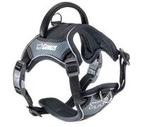 Ferplast GENIUS Small Size Dog Harness, Reflective, Breathable, Adjustable, Quick Release Magnetic Closure, Dog Harness, Soft Padding, Black