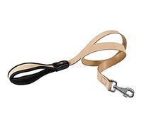 Ferplast Genuine Leather Dog Lead leather Leash with padded handle for dogs GIOTTO Length 120 cm Beige