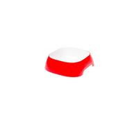 Ferplast Glam Cat Bowl - Fashionable, Non-Slip Plastic Cat Food and Water Bowl, Easy to Clean, 0,4 Liter, Red