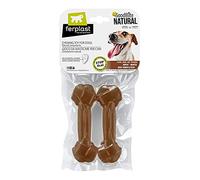 Ferplast Goodbite Natural Beef Bone Dog Chewing Toy, Medium, 13.5 x 4.4 x 2.1 cm, 70 g, Pack of 2