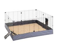 Ferplast Guinea pig Cage, HUB 04, Ideal small animal cage, Indoor/Outdoor Pet pen, Waterproof - machine washable Bottom, Easy assembly, Extendable and Modular, 140 x 140,5 x 59,5 cm