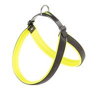 Ferplast Harness for Large Dogs AGILA FLUO 7 Dog Harness with Soft Padding, Quick Release and Attachment System, Chest Size 63-71 cm. Yellow