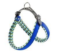 Ferplast Harness for Medium-Sized Dogs AGILA FANTASY 3 Dog Harness with Soft Padding, Quick Release and Attachment System, Chest Size 42-50 cm. Blue