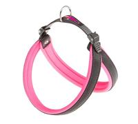 Ferplast Harness for Medium-Sized Dogs AGILA FLUO 5 Dog Harness with Soft Padding, Quick Release and Attachment System, Chest Size 50-58 cm. Pink