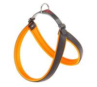 Ferplast Harness for Medium-Sized Dogs AGILA FLUO 6 Dog Harness with Soft Padding, Quick Release and Attachment System, Chest Size 57-65 cm. Orange