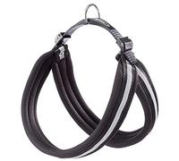 Ferplast Harness for Medium-Sized Dogs AGILA REFLEX 6 Dog Harness with Soft Padding, Quick Release and Attachment System, Chest Size 50-58 cm. Black
