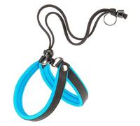 Ferplast Harness for Small Dogs AGILA FLUO 2 Dog Harness with Soft Padding, Quick and Simple Drawstring Closure System, Chest Size 32-50 cm. Blue
