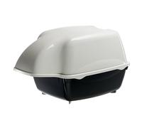 Ferplast Closed Cat Litter Tray, Cat Litter Box, also for Outdoor, Rainproof, 43.5 x 73.5 xh 41 cm, COSMIC OUTDOOR Large Cat Litter Tray, Black