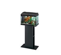 Ferplast Hydor Wooden Aquarium Cabinet Stand 50/60, Water Resistant Top, Black