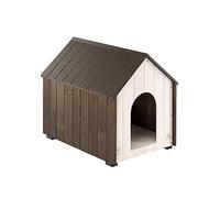 Ferplast KOYA FSC Wooden Dog House - Opening Roof, Sloping, Waterproof & Anti-UV Resin Treatment - Ventilation Grille - Insulating Feet - Finished Door - S, 44 x 57.5 xh 56 cm
