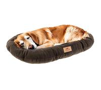 Ferplast Large Dog Bed Soft and Washable Pet Bed, Warm Microfleece Dog Mattress, 100 x 63 x h 5 cm. Grey
