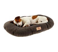 Ferplast Large Dog Bed Soft and Washable Pet Bed, Warm Microfleece Dog Mattress, 78 x 50 cm. Grey