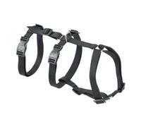 Ferplast Dog Harness Large BRAVE LARGE, Escape Proof Dog Harness, Greyhound, Adjustable Harness for Dogs, 6 Closures, Nero