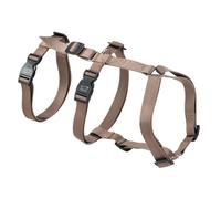 Ferplast Dog Harness Large BRAVE LARGE, Escape Proof Dog Harness, Greyhound, Adjustable Harness for Dogs, 6 Closures, Marrone
