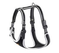 Ferplast Medium Size Dog Harness ERGOCOMFORT MEDIUM, Adjustable Dog Harness, Comfortable, Padded, Double Micro-adjustment Closure, Quick Release, Silver