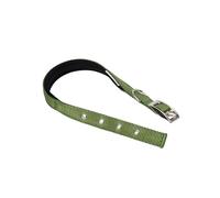 Ferplast Medium Size Dog Collar Adjustable Padded Nylon Dog Collar Metal Buckle, Neck Size 32-39 cm, Dark Green