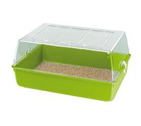 Ferplast MINI DUNA MULTY Hamster Cage - Habitat for Rodents, Guinea Pigs, Rabbits - Interactive Transparent Design, Easy Access & Cleaning, 71x46xh31,5cm