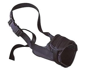 Ferplast Muzzle for dogs SAFE MEDIUM Anti-bite, Sturdy nylon, Open at the front, Soft padding, Adjustable with Velcro, A: 46÷80 cm - B: 20÷25 cm - B: 12 cm