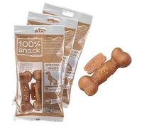 Ferplast Natural Dog Snack Oral Hygiene Snack Medium Size For intestinal health with Euglena seaweed 3 pack kit 315g