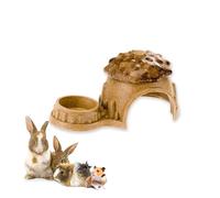 Ferplast Natural Snack for Rodents, Hamsters, Guinea Pigs and Rabbits, Promotes Dental Hygiene, stimulates Play and offers Taste and Well-Being, Hut-shaped