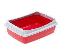 Ferplast Nip Plus 10 Cat Litter Tray, 47 x 36 x 15.5 cm, Burgundy
