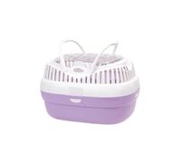 Ferplast Rabbit, guinea pig and rat carrier ALADINO LARGE, Large Pet Carrier for Hamster, Rodents, Rabbits, Transparent cover with Comfortable handle, Secure closing, 36 x 26 x h 23 cm, Fuchsia