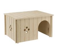 Ferplast Rabbit House, Guinea Pig Wooden House, Small Pet House, FSC Certificated Wood, 37 x 27.7 x 20 cm