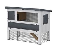 Ferplast Rabbit Hutch Two-storey Outdoor GRAND LODGE 140 with Accessories and Rabbit house, overall size 134 x 73 x 110 cm.