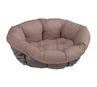 Ferplast Cushion for dog and cat bed SOFA' CUSHION 12 Padded spare cover for pet bed, Soft cotton washable, Adjustable with elastic cord, 114 x 83 x h 37 cm Grey