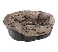 Ferplast Replacement Padding for Dog and Cat Kennels, Padded Cushion for Plastic Kennel (not included), Washable, Adjustable 52 x 39 x h 21 cm, XXS Brown