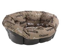 Ferplast Replacement Padding for Dog and Cat Kennels, Padded Cushion for Plastic Kennel (not included), Washable, Adjustable 114 x 83 x h 37 cm, XL Brown