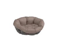 Ferplast Cushion for dog and cat bed SOFA' CUSHION 8 Padded spare cover for pet bed, Soft cotton washable, Adjustable with elastic cord, 85 x 62 x h 28,5 cm Grey