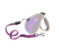 Ferplast Retractable Dog Lead Extendable Dog Leash AMIGO Cord S, Retractable Cord, 5 m, Max 15 kg, Lilac