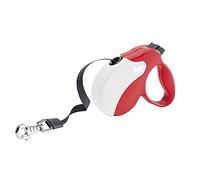 Ferplast Retractable Dog Lead Extendable Dog Leash AMIGO TAPE S, Extending tape, 5 m, Max 15 kg, Red