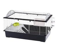 Ferplast Rodent Cage CASITA 100 for Rabbits, Guinea Pigs, Guinea Pigs, in Metal, Accessories included: Manger, Drinking Bottle, Bowl, House. 96x57xh56cm
